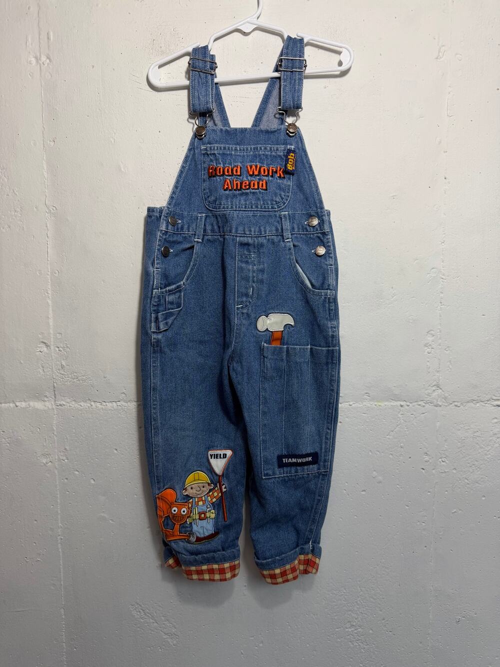 Vintage 3T Boys Bob The Builder Overalls